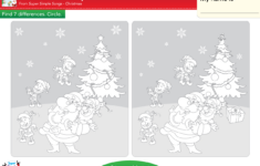 We Wish You A Merry Christmas Worksheet - Find The Differences for Christmas Opposites Worksheet