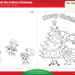 We Wish You A Merry Christmas Worksheet   Make A Chirstmas Card Within Christmas Party Worksheets