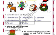 What Is Your Christmas Present? - Esl Worksheetnaka intended for Christmas Present Worksheet