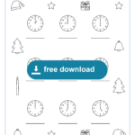 Worksheet Christmas Telling Time Whole Hours   Lookbookeducation For Christmas Time Worksheets