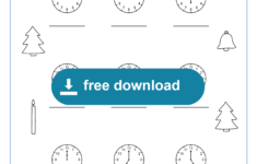 Worksheet Christmas Telling Time Whole Hours - Lookbookeducation for Christmas Time Worksheets