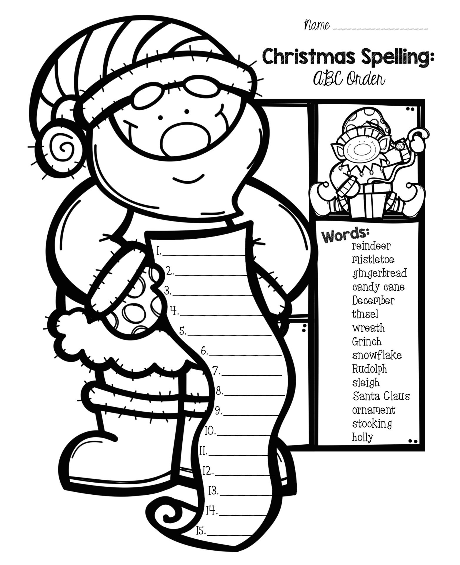 Worksheets For 1St Grade Christmas Activities - 15 Free Pdf in Christmas Worksheets First Grade