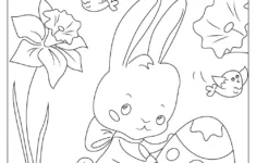 22 Free Easter Bunny Coloring Pages (Printable Pdf) in Easter Bunny Worksheets Printables