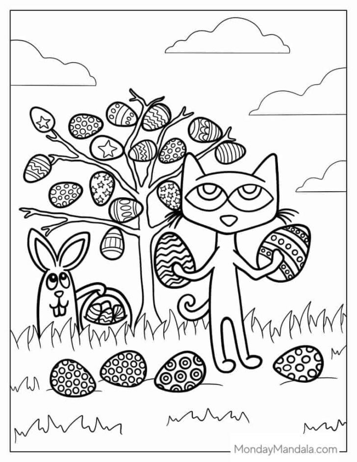 Pete the Cat Easter Worksheets