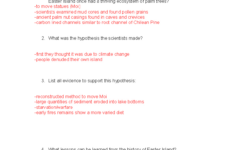 Answer Key Lessons From Easter Island - Answer Key (Main Points in The Lesson of Easter Island Worksheets Answers