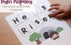 Christ-Centered Easter Printables For Preschoolers in Religious Easter Worksheets For Kindergarten