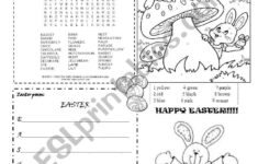 Easter Activities - Esl Worksheetgisabjunkes pertaining to Easter Worksheets Esl