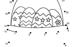 Easter Basket - Connect The Dots, Count1'S (Easter) inside Easter Connect the Dots Worksheets