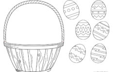 Easter Basket Template, Easter Basket Clipart &amp; Easter Craft throughout Easter Craft Worksheets