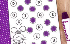 Easter Bunny Letter Find Worksheets in Easter Alphabet Worksheets
