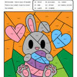 Easter Colorcode Multiplication Worksheets For 2Nd 3Rd Pertaining To Easter Code Worksheets