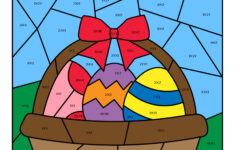 Easter Colorcode Multiplication Worksheets For 2Nd 3Rd regarding Easter Math Worksheets 3Rd Grade