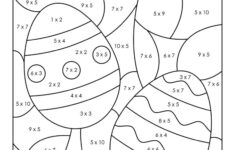 Easter Colornumber - 10 Free Printable Pages | Printabulls regarding Easter Math Coloring Worksheets