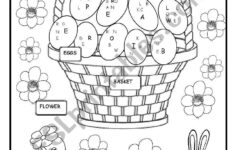 Easter Colouring - Esl Worksheetmartinasvabova regarding Easter Worksheets Coloring