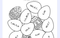 Easter Day Fill In The Missing Letters And Color Easter Eggs Free with regard to Easter Day Worksheets