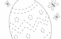 Easter Egg Tracing Printable with regard to Easter Egg Worksheets Kindergarten