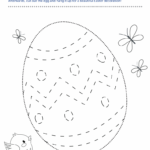 Easter Egg Tracing Printable Within Easter Egg Tracing Worksheets