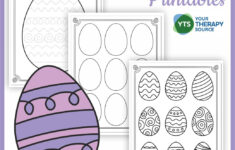 Easter Eggs Free Printables - Your Therapy Source in Easter Egg Patterns Worksheets