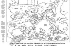 Easter Eggs Hunt - Esl Worksheetchiaretta inside Easter Egg Hunt Worksheets