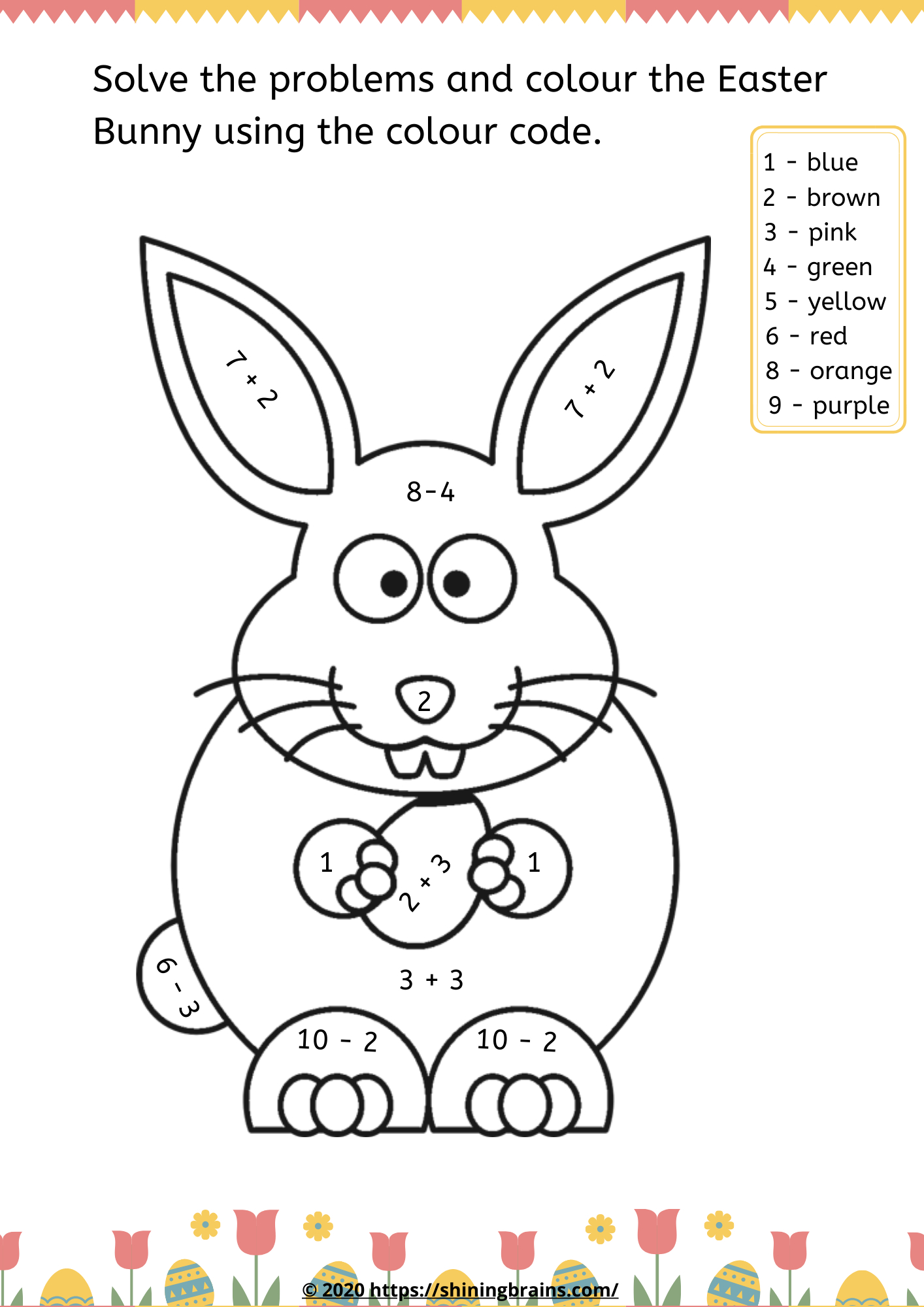 Easter Free Maths Worksheets – Easter Activities - Easter Free intended for Free Math Easter Worksheets