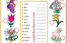 Easter Holidays Esl Vocabulary Worksheets inside Easter Vocabulary Worksheets