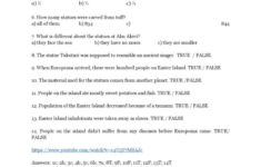 Easter Island Lesson: English Esl Worksheets Pdf &amp; Doc with The Lesson Of Easter Island Worksheets Answers
