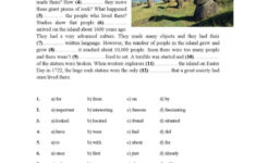 Easter Island Reading For Detail (De…: English Esl Worksheets Pdf with Easter Island Worksheets Answers