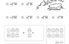 Easter Math Worksheets - Division Worksheet - Tim'S Printables regarding Easter Worksheets Math