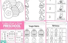Easter Preschool Worksheets And Activities No Prep with Easter Preschool Worksheets