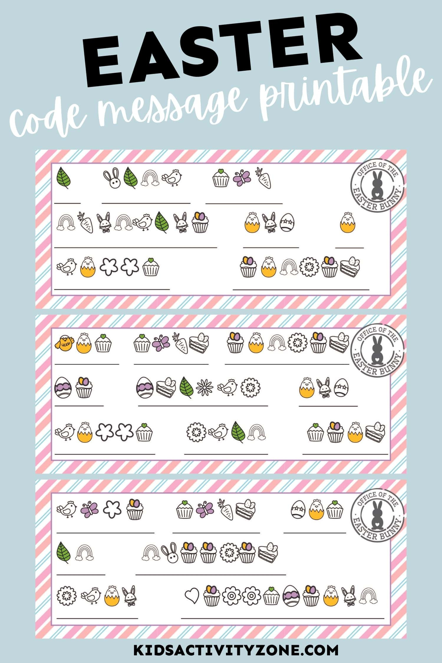 Easter Secret Messages - Free Download! - Kids Activity Zone pertaining to Easter Code Worksheets