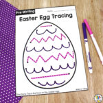 Easter Tracing Worksheets Within Easter Egg Tracing Worksheets