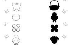 Easter Worksheet - Matching Items Game| Planerium throughout Easter Matching Worksheets