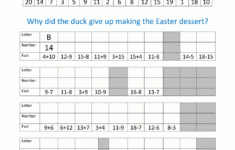 Easter Worksheets For Kids throughout Easter Crack The Code Worksheets