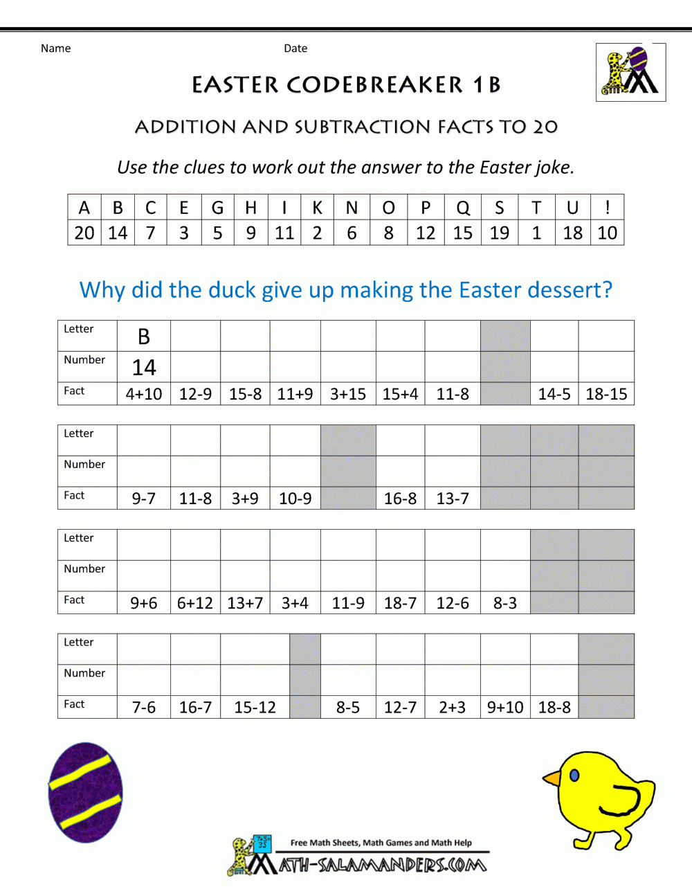 Easter Worksheets For Kids with regard to Easter Worksheets 4th Grade