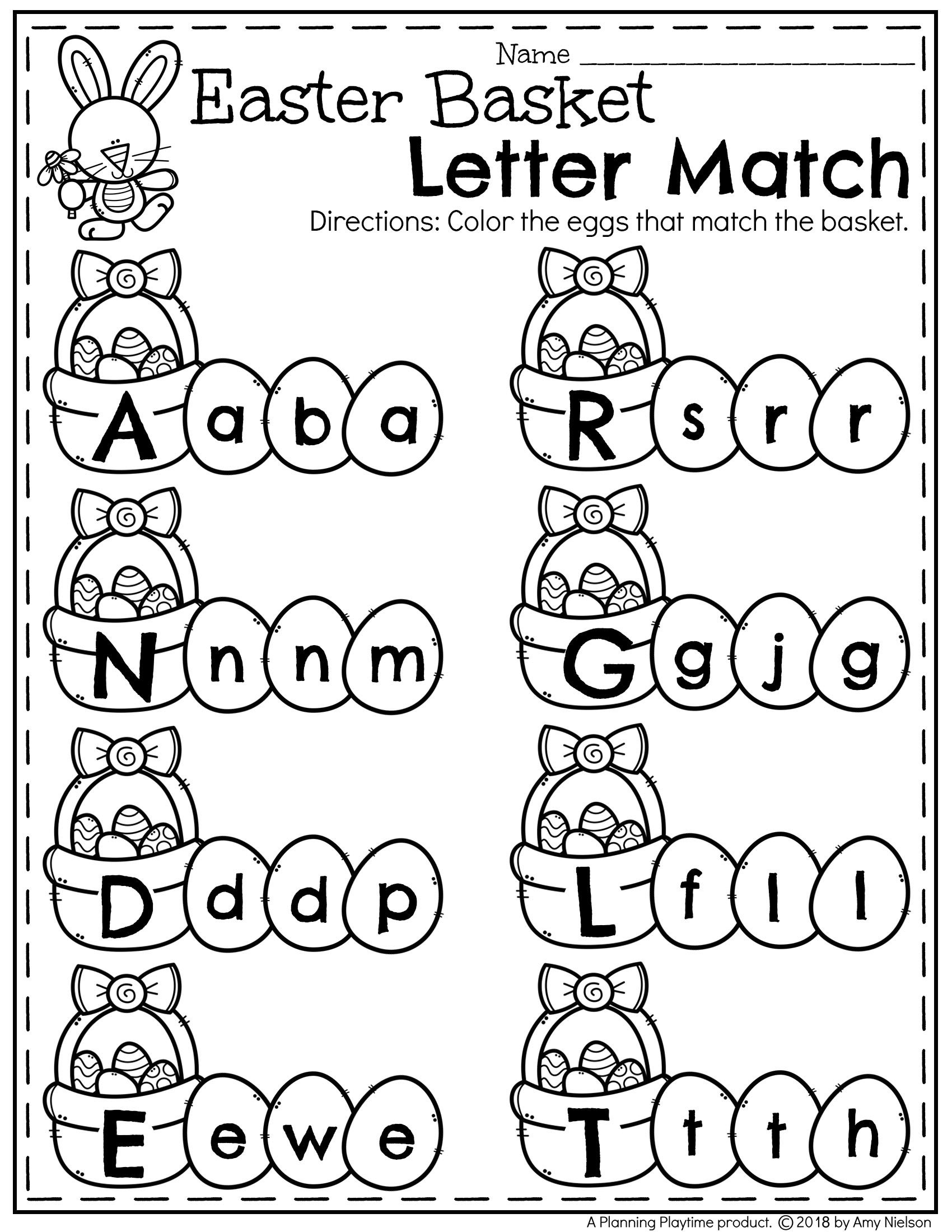 Easter Worksheets - Planning Playtime with regard to Pre K Easter Worksheets For Preschool