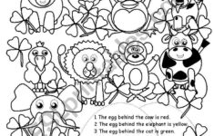 Egg Hunt I - Esl Worksheetgabitza within Easter Egg Hunt Worksheets
