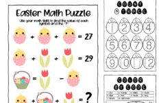 Free Easter Math Printables - Lemon And Kiwi Designs pertaining to Easter Math Worksheets For Preschoolers