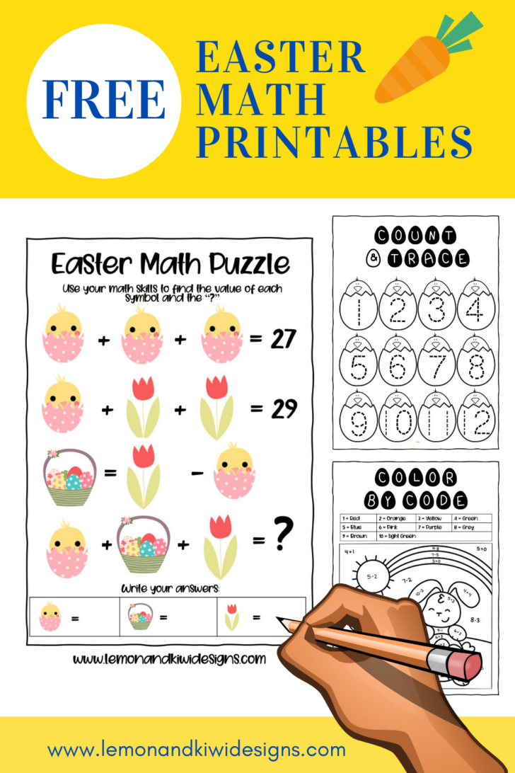 Math Easter Worksheets