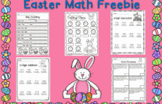 Free Easter Math Worksheets For Second Grade - Second Grade inside Math Worksheets Easter