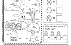 Free Printable Easter Math Worksheet pertaining to Free Math Easter Worksheets