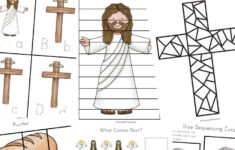 Free Resurrection Sunday "He Is Risen" Activity Worksheets Printables inside Catholic Easter Worksheets
