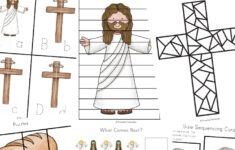 Free Resurrection Sunday "He Is Risen" Activity Worksheets Printables inside Christian Easter Worksheets For Kindergarten