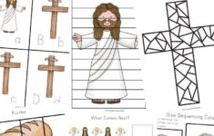 Free Resurrection Sunday "He Is Risen" Activity Worksheets Printables within Christian Easter Worksheets For Kids