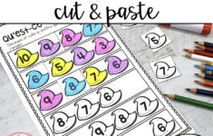 French Easter No Prep Math Worksheets (Cut &amp; Paste) - Pâques in French Easter Worksheets