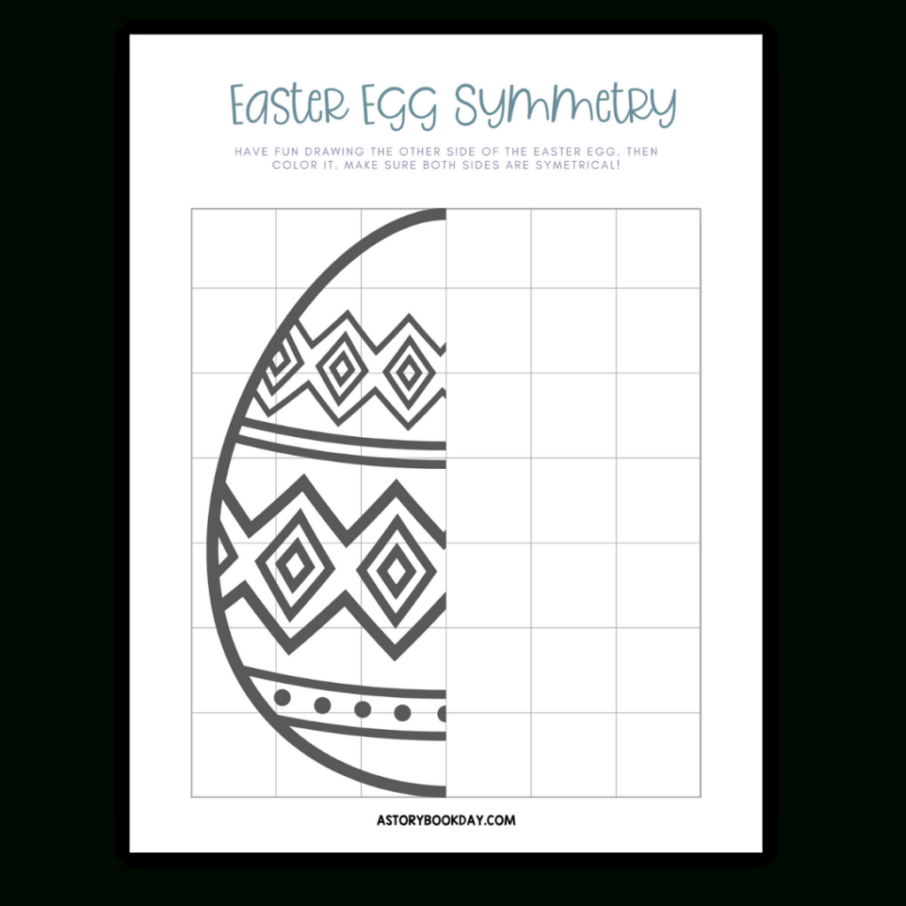 Fun Easter Egg Symmetry Worksheets Your Kids Will Love with Easter Symmetry Worksheets