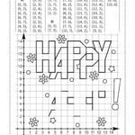 Happy Easter!` Greeting Coordinate Graphing, Or Drawing For Easter Coordinate Graphing Worksheets