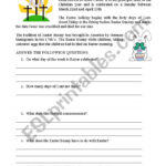 History And Significance Of Easter   Esl Worksheetcinni For Easter History Worksheets