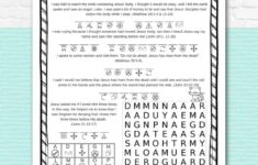 Jesus' Resurrection Easter Activity Pages - Kids Bible Teacher for Religious Easter Worksheets