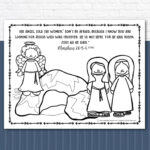 Jesus' Resurrection Worksheets With Easter Bible Verses   Kids Throughout Easter Jesus Worksheets