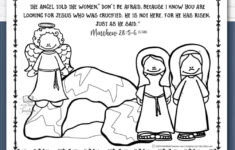 Jesus' Resurrection Worksheets With Easter Bible Verses - Kids throughout Easter Jesus Worksheets